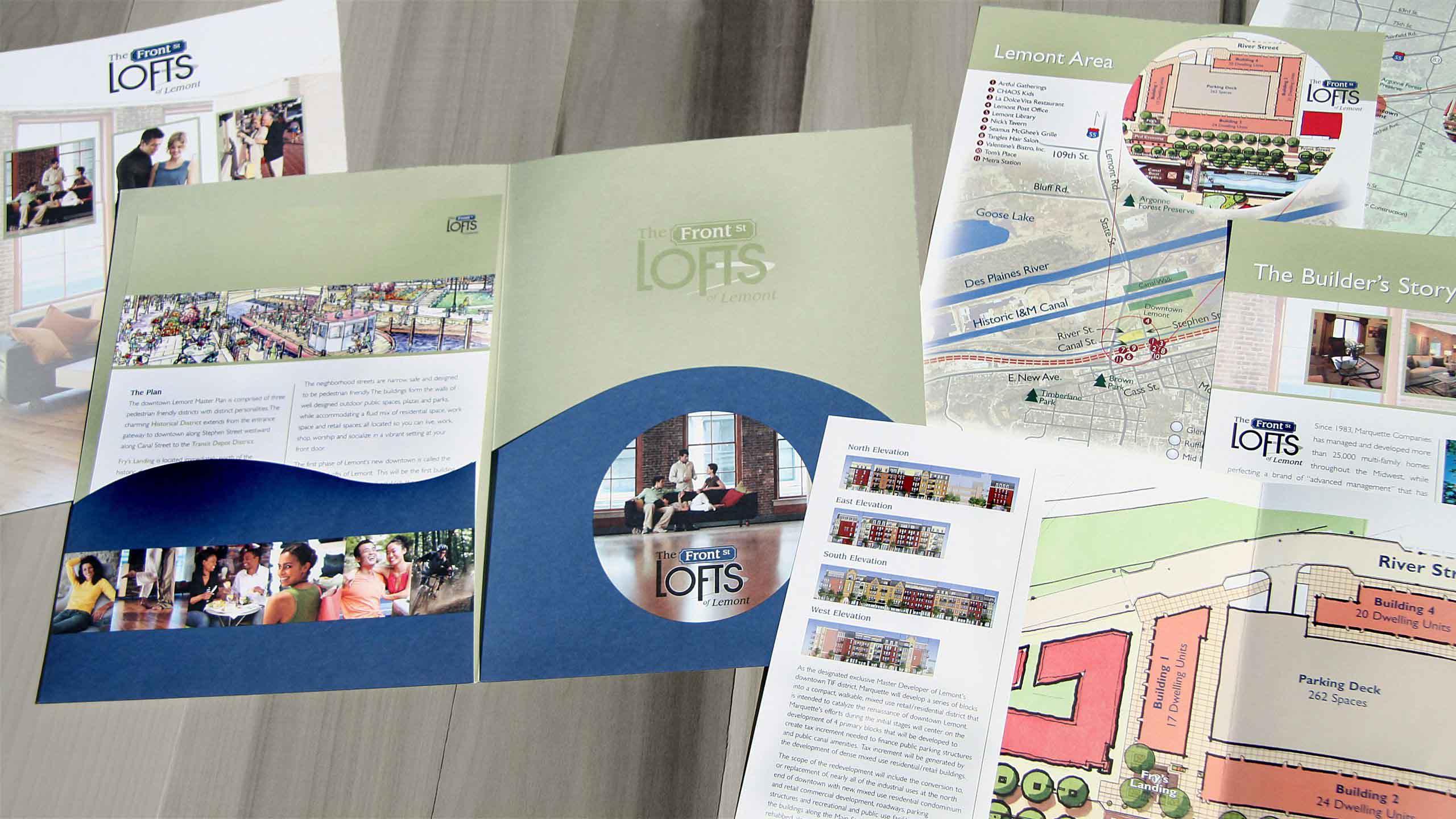 Marquette Companies Lofts of Lemont Development Collateral Material